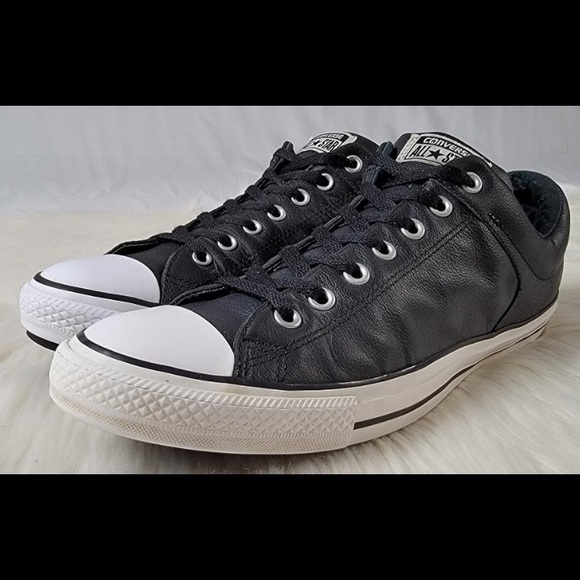 Black Leather Converse All-Star
